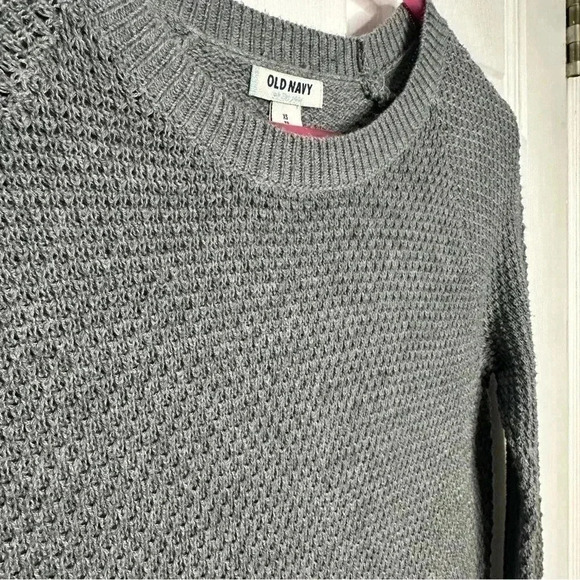 Old Navy Sweater Cable Knit Grey Size Extra Small - Picture 5 of 16